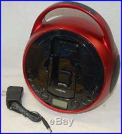 Insignia NS-BIPCD01 Portable Stereo CD Player iPhone 4s 3gs iPod Touch FM Radio