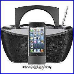 Insignia Portable CD MP3 USB Player Lightning iPhone iPod Boombox Stereo Speaker