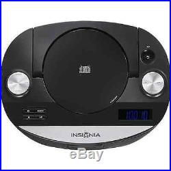 Insignia Portable CD MP3 USB Player Lightning iPhone iPod Boombox Stereo Speaker