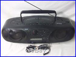 JAPAN RCA RP-7981A Portable AM/FM Radio CD Player Dual Cassette Recorder Boombox