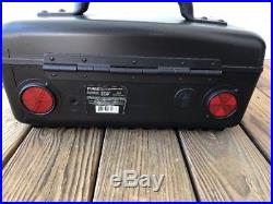 JEEP Portable Stereo Boombox CD 3 Band Radio Cassette Player TESTED Perfectly
