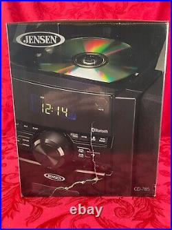 JENSEN Bluetooth Music System (CD-785) Cassette/MP3/CD/Radio Player, Black