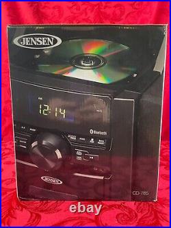 JENSEN Bluetooth Music System (CD-785) Cassette/MP3/CD/Radio Player, Black