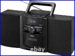 JENSEN Portable Stereo Bluetooth CD Music System with Cassette and Digital AM/FM