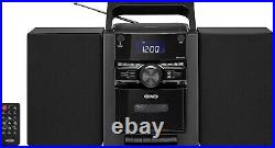 JENSEN Portable Stereo Bluetooth CD Music System with Cassette and Digital AM/FM