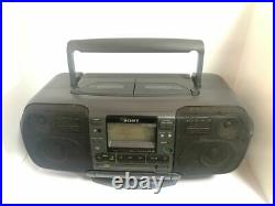 JUNK SONY Sona hawk ZS 70 Vintage Portable Cassette Player CD Radio Boombox 8