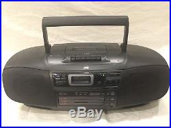 JVC AM FM 3 Disc CD Cassette Player Portable Boombox Model RC-XC1 VERY NICE MINT