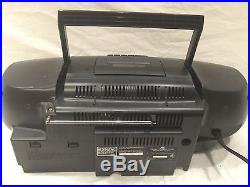 JVC AM FM 3 Disc CD Cassette Player Portable Boombox Model RC-XC1 VERY NICE MINT