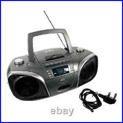 JVC BoomBox Portable CD/Tape/Radio Player With Extendable Aerial + Power Cable