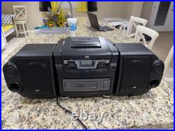 JVC Boombox Detachable Speakers CD Player, Cassette, Tuner PC-XC8 Tested