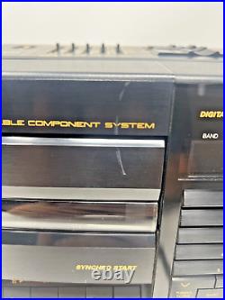 JVC Boombox PC-V88 Hyper Bass Equalizer AM FM Dual Cassettes Portable 5 Band CIB