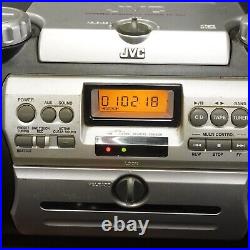 JVC Boombox RV-B99BK Kaboom AM/FM CD Works but has issues READ