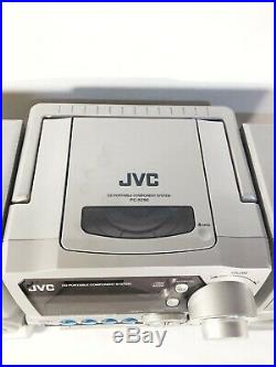 JVC Cd Portable Component System CA-PCX290 Grey Stereo Boombox Tested & Works