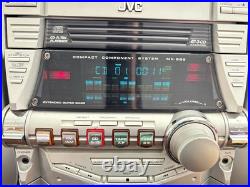 JVC Compact Component System MX-GB6 CD Boombox Vintage Dual Cassette Tape Player