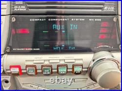 JVC Compact Component System MX-GB6 CD Boombox Vintage Dual Cassette Tape Player