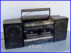 JVC PC-V1J Portable Stereo Boombox CD Radio Tape Equalizer AUX Input Japan