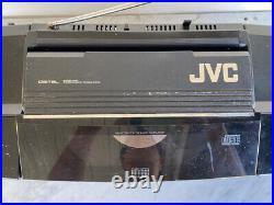 JVC PC-V1J Portable Stereo Boombox CD Radio Tape Equalizer AUX Input Japan