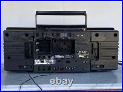 JVC PC-V1J Portable Stereo Boombox CD Radio Tape Equalizer AUX Input Japan