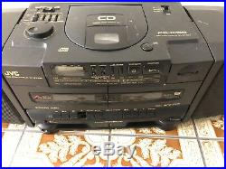 JVC PC-X100 Portable Speaker System CD/Tape Player Boombox