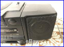 JVC PC-X100 Portable Speaker System CD/Tape Player Boombox