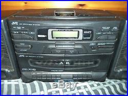 JVC PC-X110 AM/FM Radio CD / Cassette Tape Player Portable Boombox System