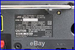 JVC PC-X110 CD Portable System Player FM AM Cassette Ghetto Blaster Boom Box