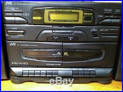 JVC PC-X110 CD Portable System Player FM AM Dual Cassette
