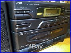 JVC PC-X110 CD Portable System Player FM AM Dual Cassette