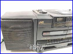 JVC PC-X110 Portable System CD Player FM AM Dual Cassette READ