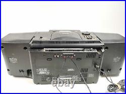 JVC PC-X110 Portable System CD Player FM AM Dual Cassette READ