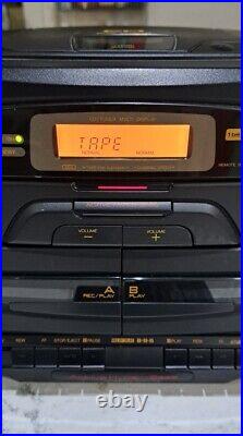 JVC PC-X130 Vintage Boombox 90s CD Cassette Player AM/FM with Remote