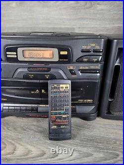 JVC PC-X130 Vintage Boombox CD Cassette Player AM/FM / Tested (+ Control)