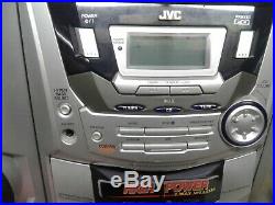 JVC PC-X250 Portable Boombox Single-Disc CD Dual-Cassette Player for parts ONLY