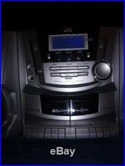 JVC PC-X270 AM/FM Radio CD Player Dual Cassette Dubbing Portable Boom Box RARE