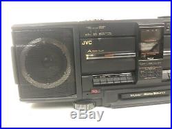JVC PC-X300 Portable Boombox Radio Cassette Hyper Bass CD Player