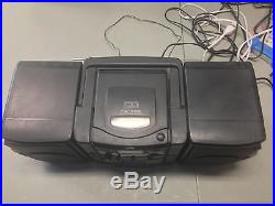 JVC PC-X55 CD/Cassette/Am/Fm Boombox Portable Audio System Player