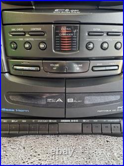 JVC PC-XC30 PORTABLE CD CHANGER SYSTEM BoomBox Bookshelf Fully Tested JVC PC-XC30 PORTABLE CD CHANGER SYSTEM BoomBox Bookshelf Fully Tested