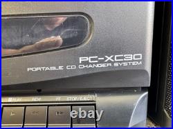 JVC PC-XC30 PORTABLE CD CHANGER SYSTEM BoomBox Bookshelf Fully Tested JVC PC-XC30 PORTABLE CD CHANGER SYSTEM BoomBox Bookshelf Fully Tested
