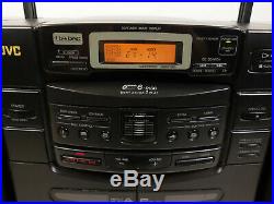 JVC PC-XC50 Portable Stereo Boombox 6+1 CD Changer AM FM Radio Tape Player RXC50