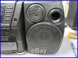 JVC PC-XC60 Portable Boombox Radio 10-Disc CD Player