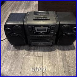 JVC PC-XC60 Stereo System Boombox 10 Disc CD Changer & Cassette Player AM FM EUC JVC PC-XC60 Stereo System Boombox 10 Disc CD Changer & Cassette Player AM FM EUC