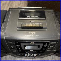 JVC PC-XC60 Stereo System Boombox 10 Disc CD Changer & Cassette Player AM FM EUC JVC PC-XC60 Stereo System Boombox 10 Disc CD Changer & Cassette Player AM FM EUC