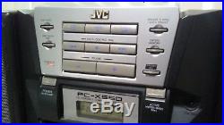 JVC Portable CD Player PC-X550 Cassette Tape Player AM/FM 1-Bit DA Converter