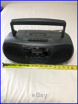 JVC Portable Stereo Boombox RC-QS11 CD Player AM/FM Cassette Tape