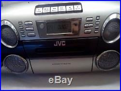 JVC RC-BM5 Boombox Portable Stereo CD & MP3 Cassette Tape Player AM/FM Radio