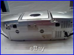 JVC RC-BM5 Boombox Portable Stereo CD & MP3 Cassette Tape Player AM/FM Radio