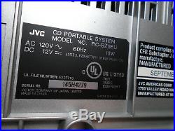 JVC RC-BZ6BU CD PORTABLE PLAYER TUNER RADIO BOOMBOX open/damaged box