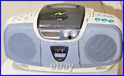 JVC RC-NX1WT Boombox CD Player Cassette Player AM/FM Radio Made April 1997