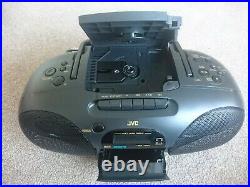 JVC RC-Q50 Portable CD Cassette Recorder AMFM Player 1994 Retro Boombox Pristine