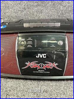 JVC RC-ST2BK Portable Handheld AM/FM Stereo Radio CD Cassette Player Boombox